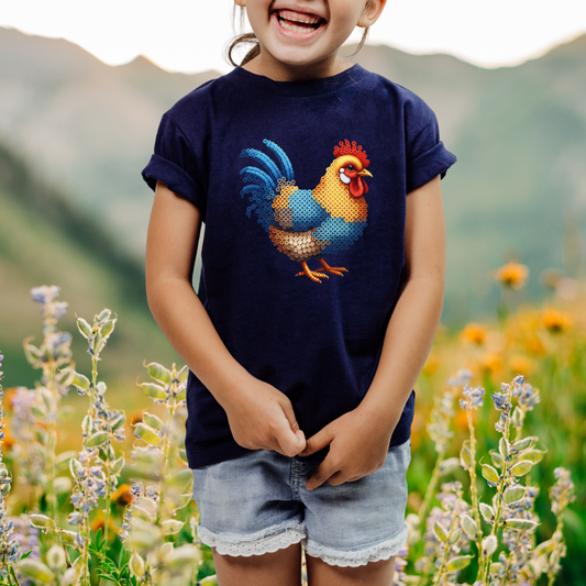 Color Chicken "Beaded Print" Youth T-Shirt