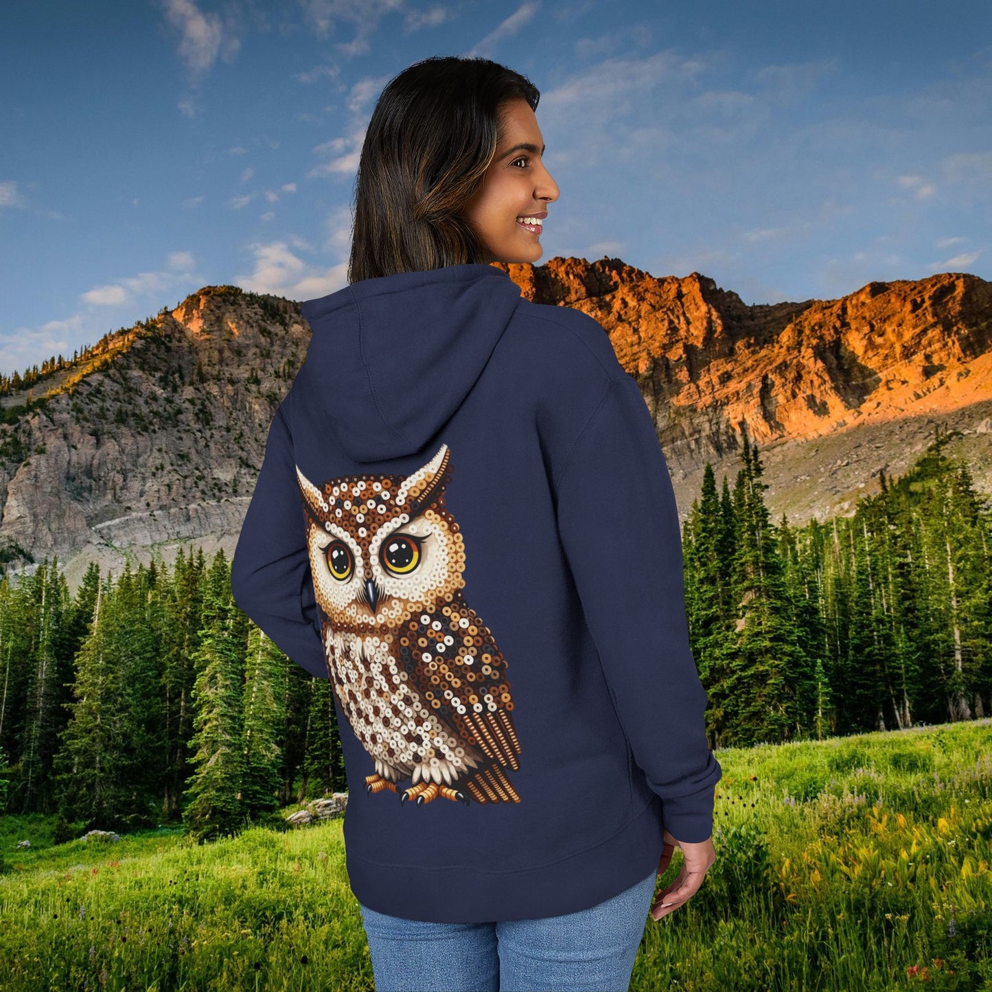 Wise Owl "Beaded Print" Hoodie