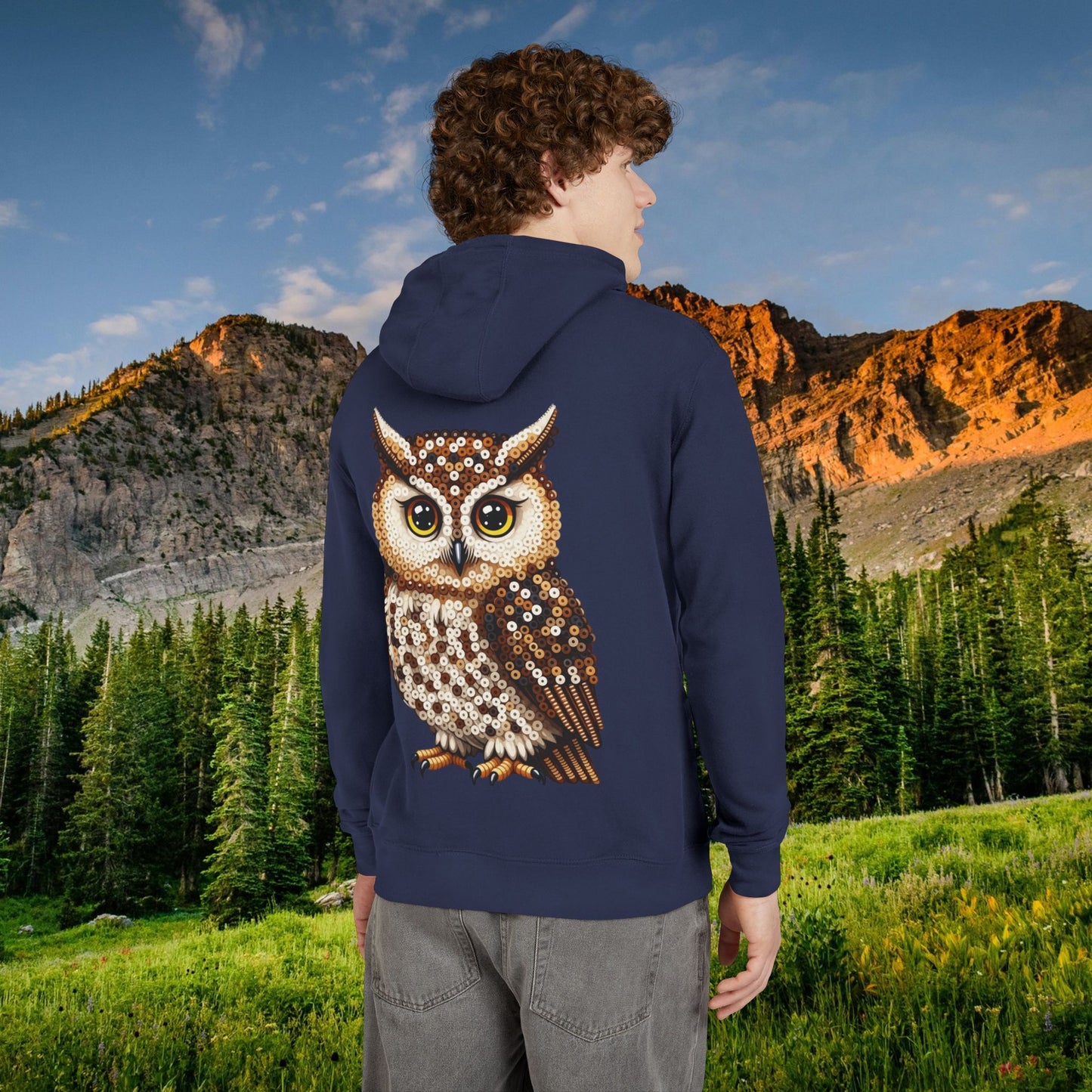 Wise Owl "Beaded Print" Hoodie