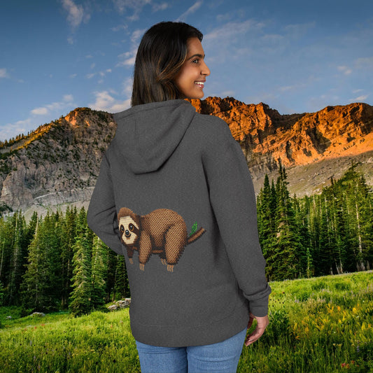 Relaxed Sloth "Beaded Print" Hoodie