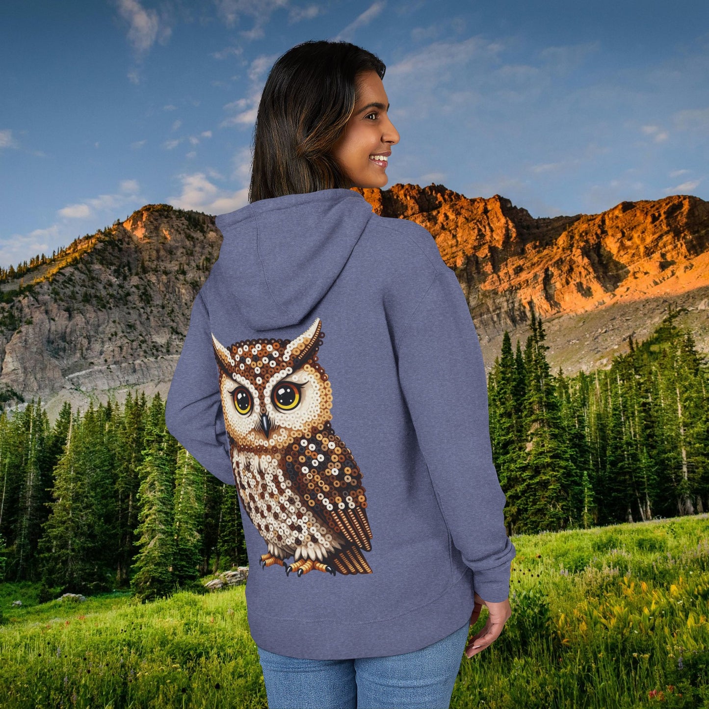 Wise Owl "Beaded Print" Hoodie