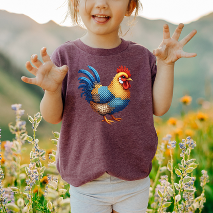 Color Chicken "Beaded Print" Toddler T-Shirt