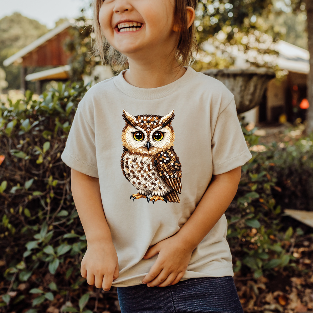 Wise Owl "Beaded Print" Toddler T-Shirt