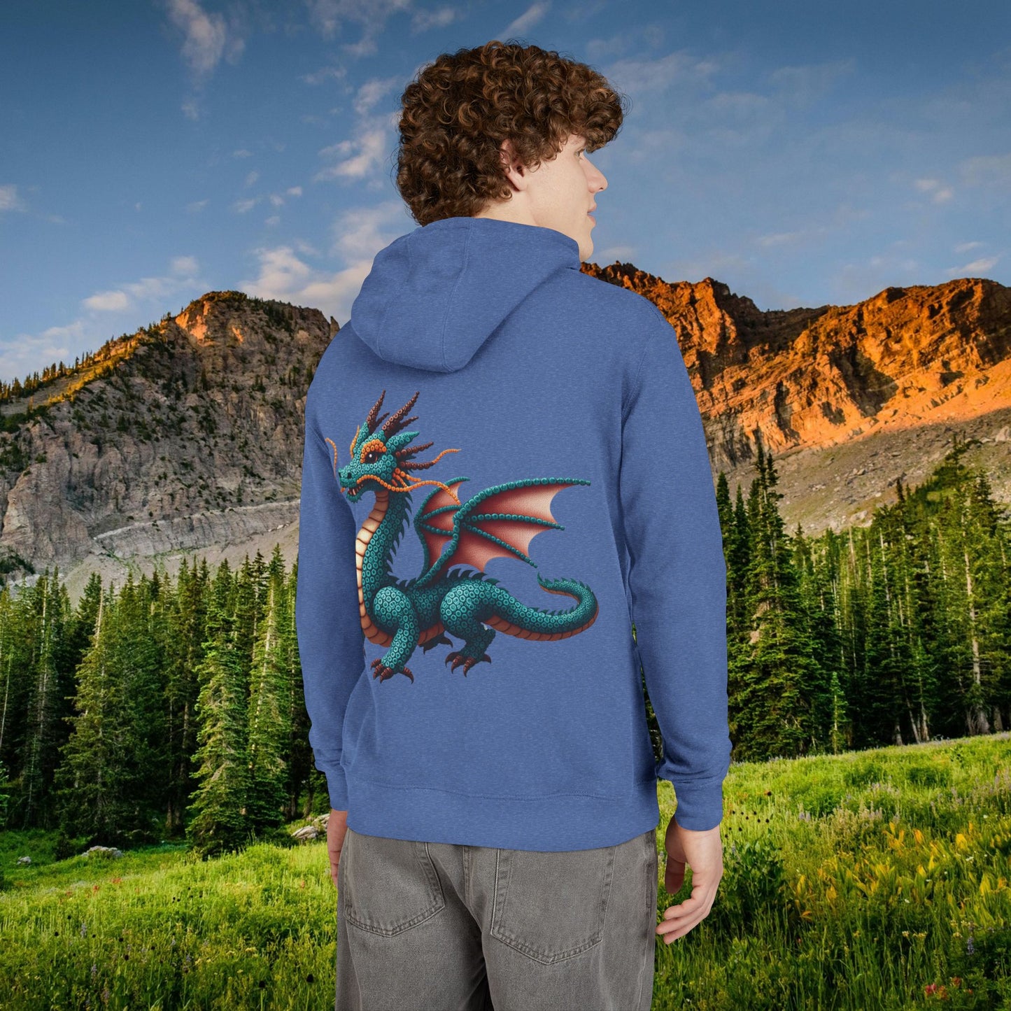 Mystical Dragon "Beaded Print" Hoodie