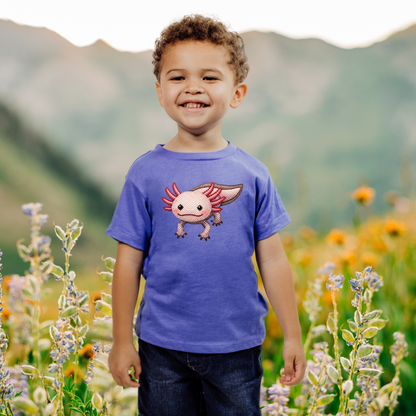 Cute Axolotl "Beaded Print" Youth T-Shirt