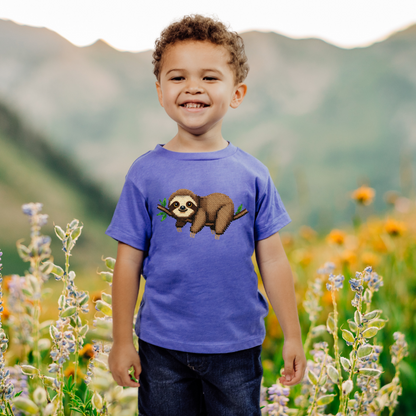 Relaxed Sloth "Beaded Print" Toddler T-Shirt