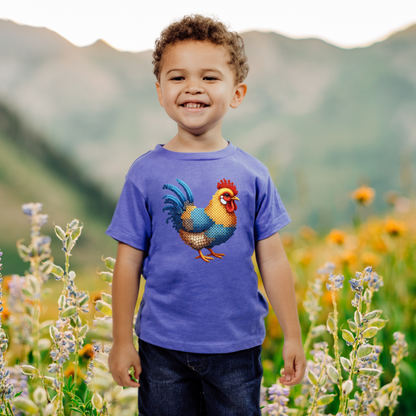 Color Chicken "Beaded Print" Toddler T-Shirt