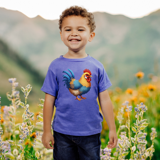 Color Chicken "Beaded Print" Toddler T-Shirt