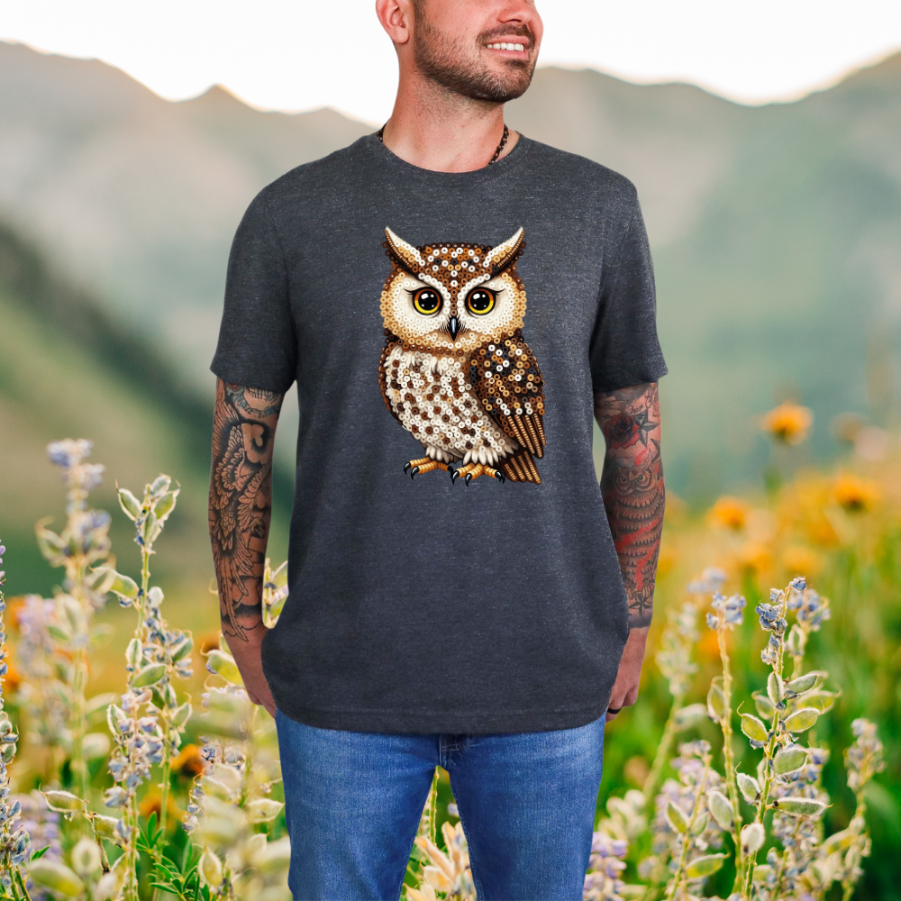 Wise Owl "Beaded Print" T-Shirt