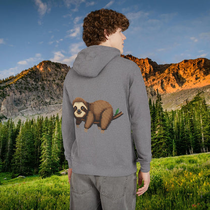 Relaxed Sloth "Beaded Print" Hoodie