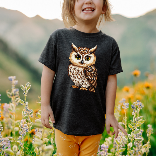 Wise Owl "Beaded Print" Toddler T-Shirt