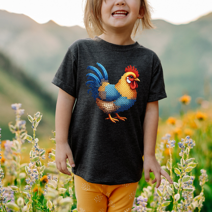 Color Chicken "Beaded Print" Toddler T-Shirt