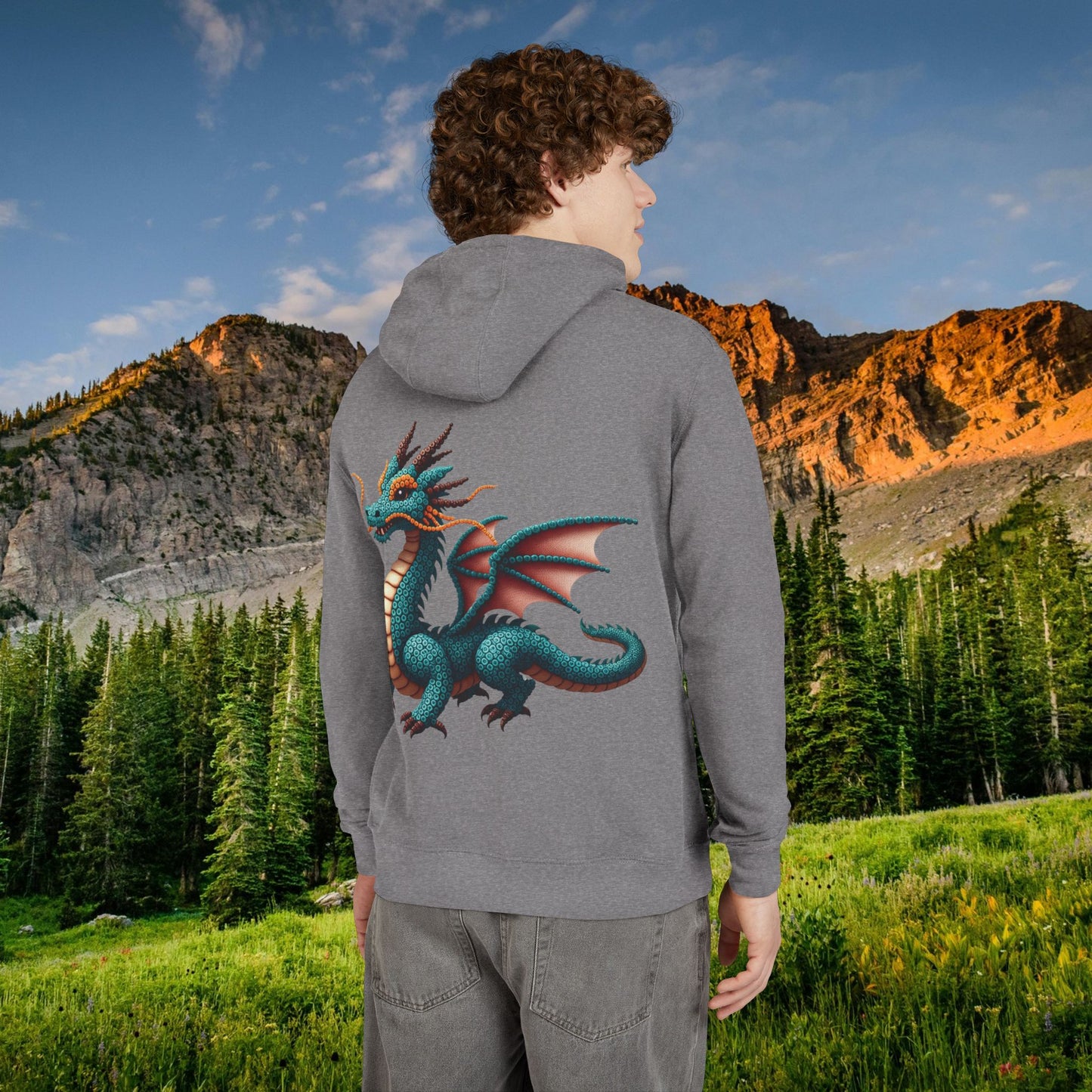 Mystical Dragon "Beaded Print" Hoodie