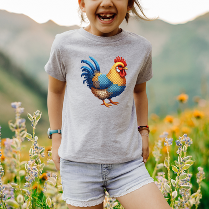 Color Chicken "Beaded Print" Youth T-Shirt