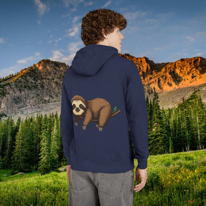 Relaxed Sloth "Beaded Print" Hoodie