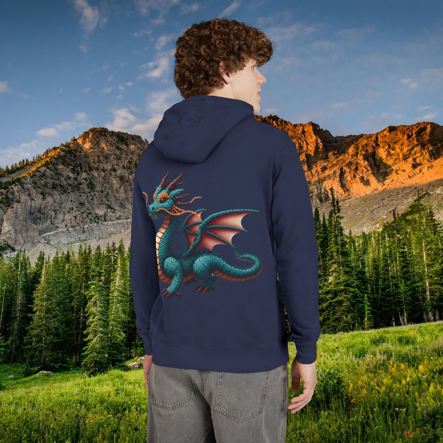 Mystical Dragon "Beaded Print" Hoodie