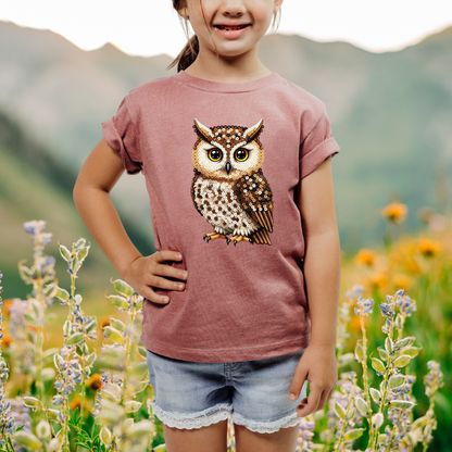 Wise Owl "Beaded Print" Youth T-Shirt