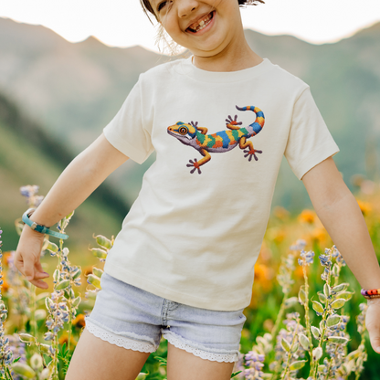 Multi-Color Gecko "Beaded Print Youth T-Shirt