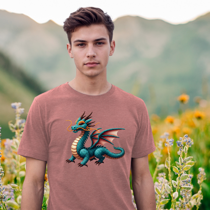 Mystical Dragon "Beaded Print" T-Shirt