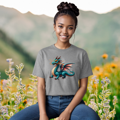 Mystical Dragon "Beaded Print" T-Shirt